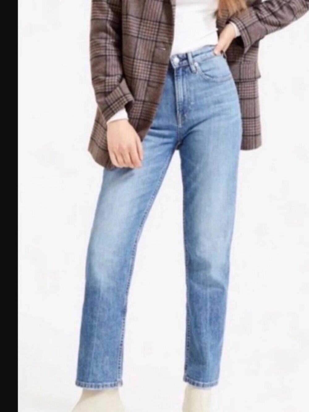 Everlane Brand Women's High Rise Ankle Jeans Dark Wash Size 30 RN#139393